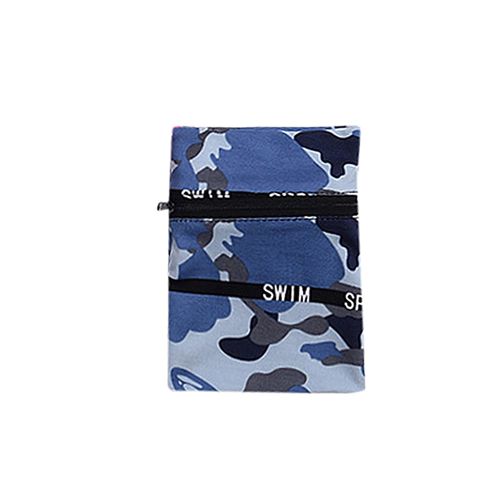 Multifunktionellt band dragkedja ankel wrap sport armband plånbok förvaringsväska fall badminton basket armband svettband 7.25: E