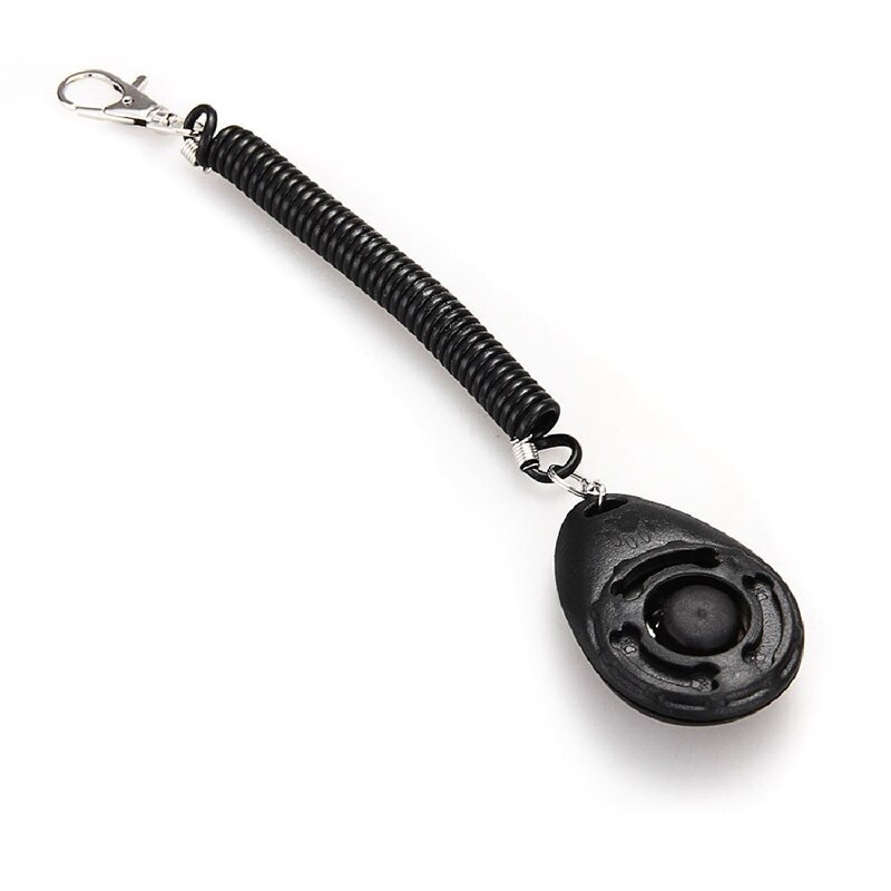 Clicker clic universel pour chien de compagnie | Bouton de chat, entraîneur d&#39;animaux, aide pour obéissance, clé sonore avec dragonne, couleur aléatoire