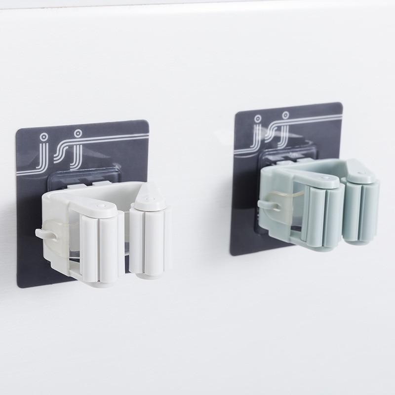 Vægmoppekrog hængestativ stærk sugebørste kostebøjle opbevaringsstativ hjemme badeværelse krogholder brusekrog