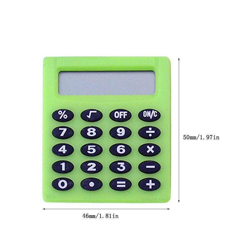 Mini Draagbare Elektronische Rekenmachine Snoep Kleur Pocket Calculator Voor Studenten Schoolbenodigdheden