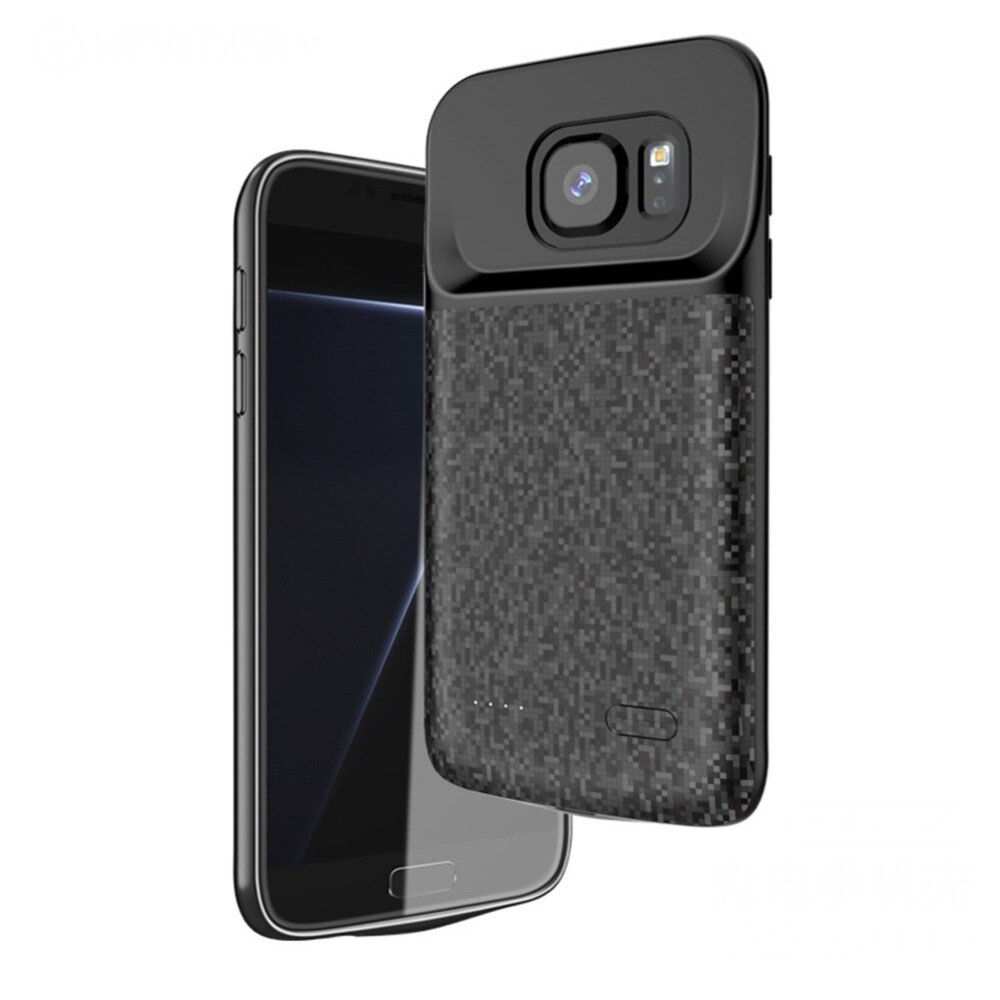Étui d'alimentation pour batterie Samsung, batterie 5000 mah, étui de batterie Galaxy S7 bord,