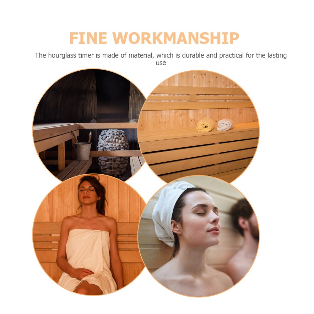 1pc Wooden Time Hourglass Timer Clock Sauna Room Hourglass Timer