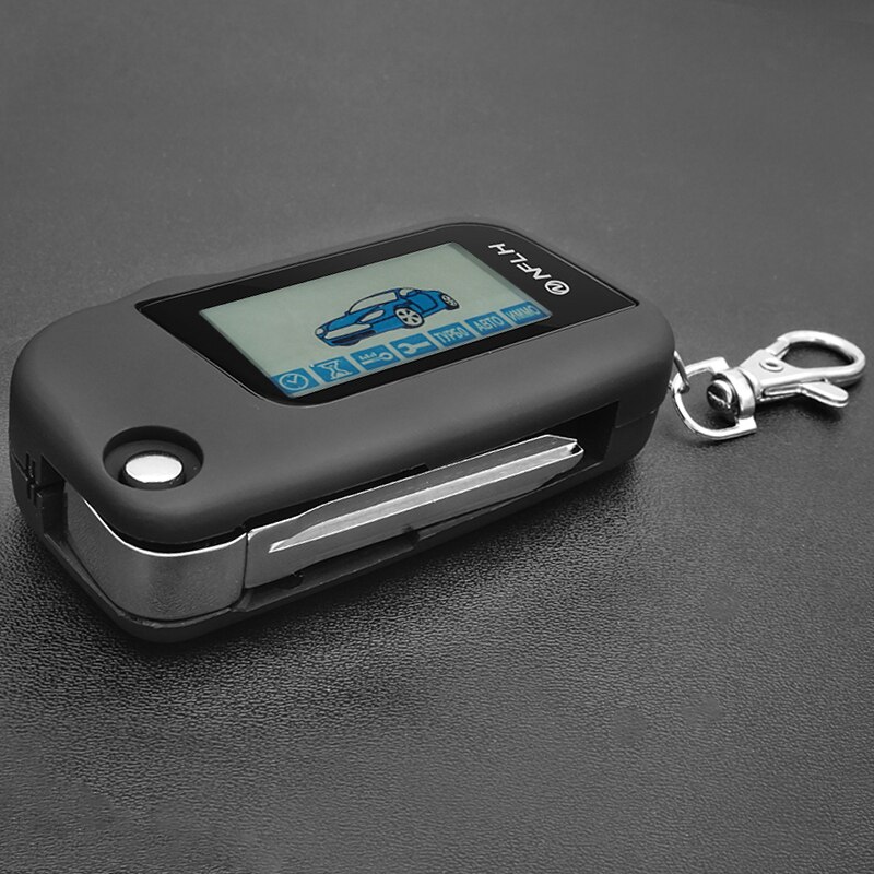A93 Keychain Für Starline A93 ungeschnitten Klinge fob Russische Zwei-wege Auto Alarmanlage Starline A93 Lcd Fernbedienung Schlüssel fob Kette