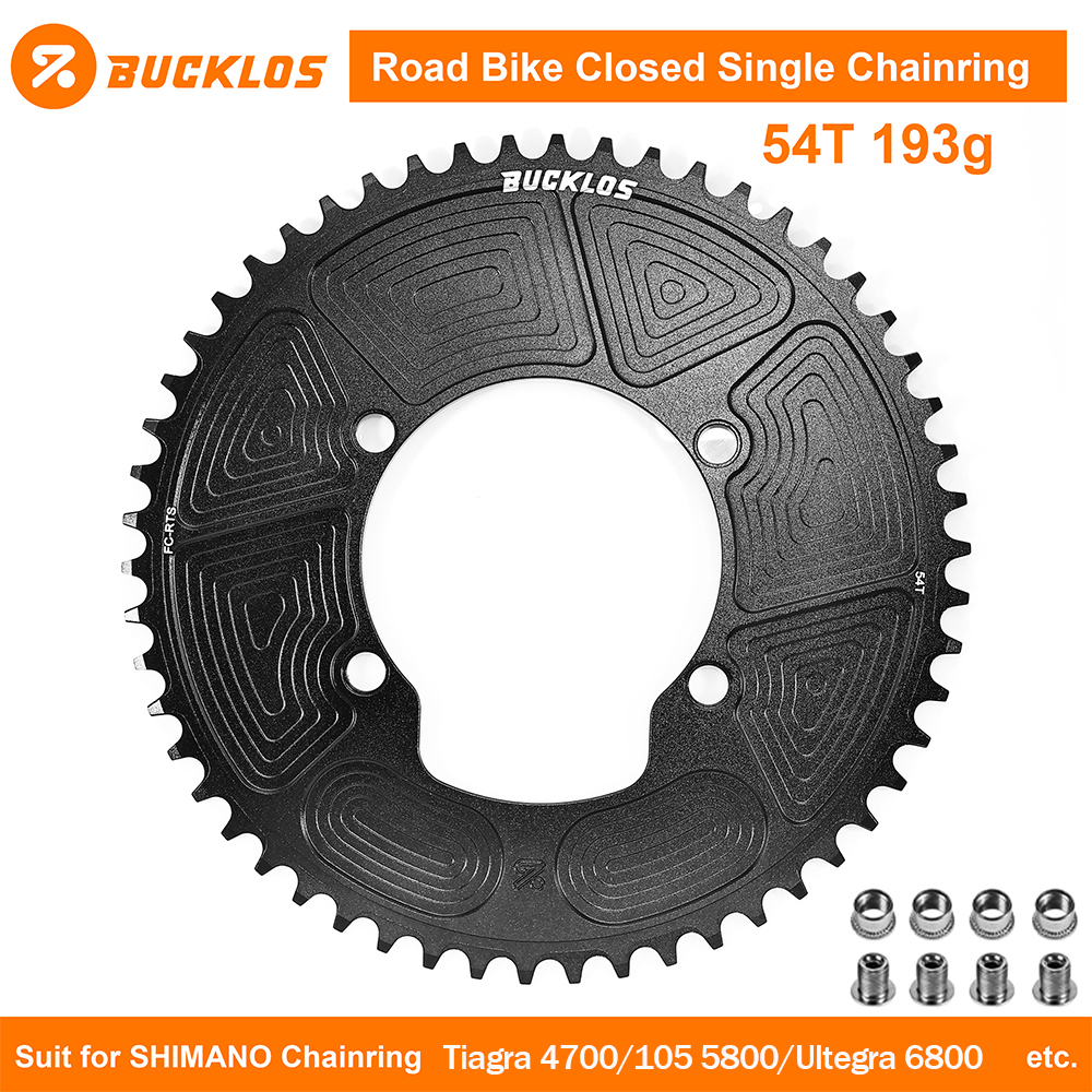 BUCKLOS 110BCD Kettenblatt für Tiagra 4700/105 5800/Ultegra 6800 Rennrad-Kettenblatt Fahrrad 110 BCD Kettenrad für SHIMANO 105: Lila