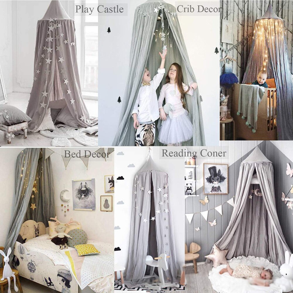 Kinderen Opknoping Luifel Bed Gordijn Double-Layer Prinses Klamboe Babybedje Anti-Mosquito Tent Kinderen Slaapkamer Decor voor Meisjes