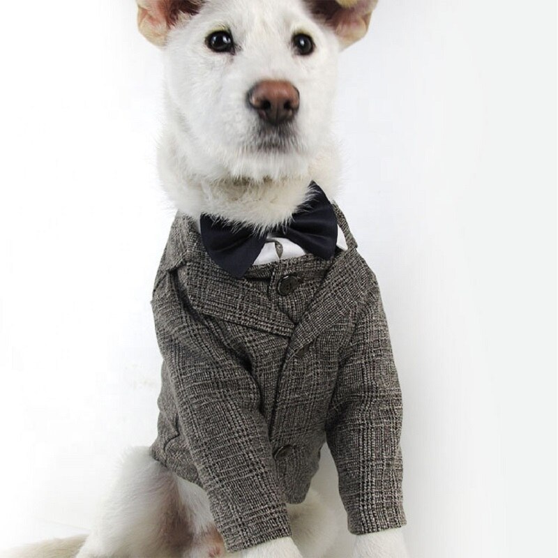 Handsome Dog Tuxedo French Bulldog Coat Pet Dog Costumes Pet Cat Clothing
