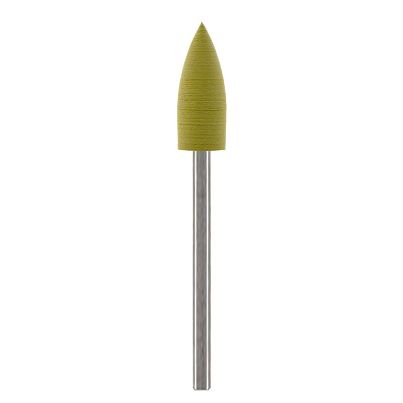 MAOHANG 1 pièces clou caoutchouc Silicone polisseuse foret Cutter pour lisse et polissage électrique Machine accessoire: yellow