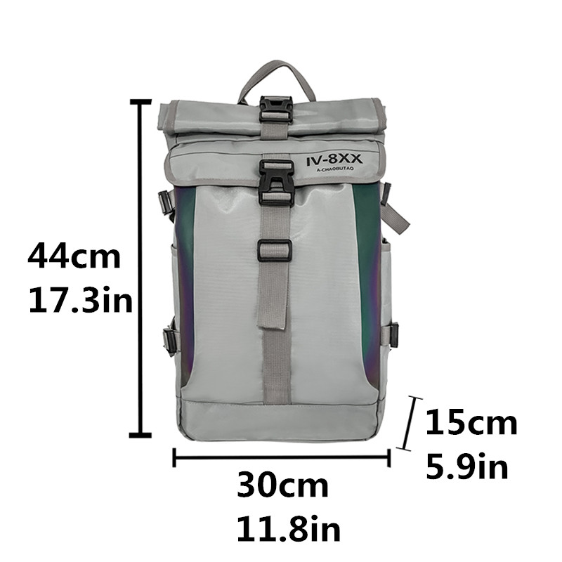 Bookbag Japoński projektant uliczny sportowa odzież sportowa odblaskowy plecak męski student college'u plecak podróżny o dużej pojemności trend