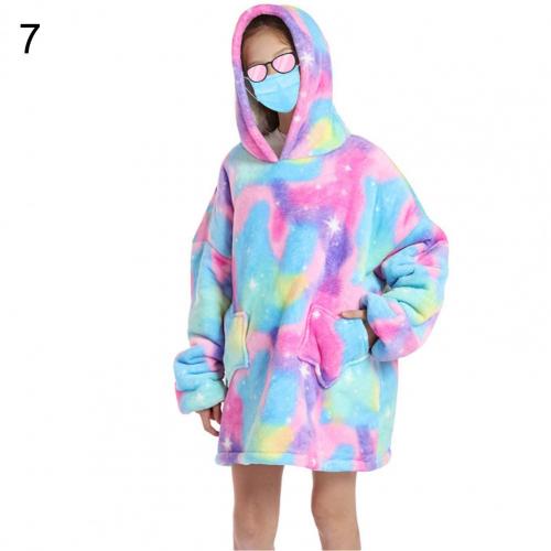 Robe de nuit à capuche en cachemire pour enfants, peignoir pour garçons et filles, Pyjamas: 7