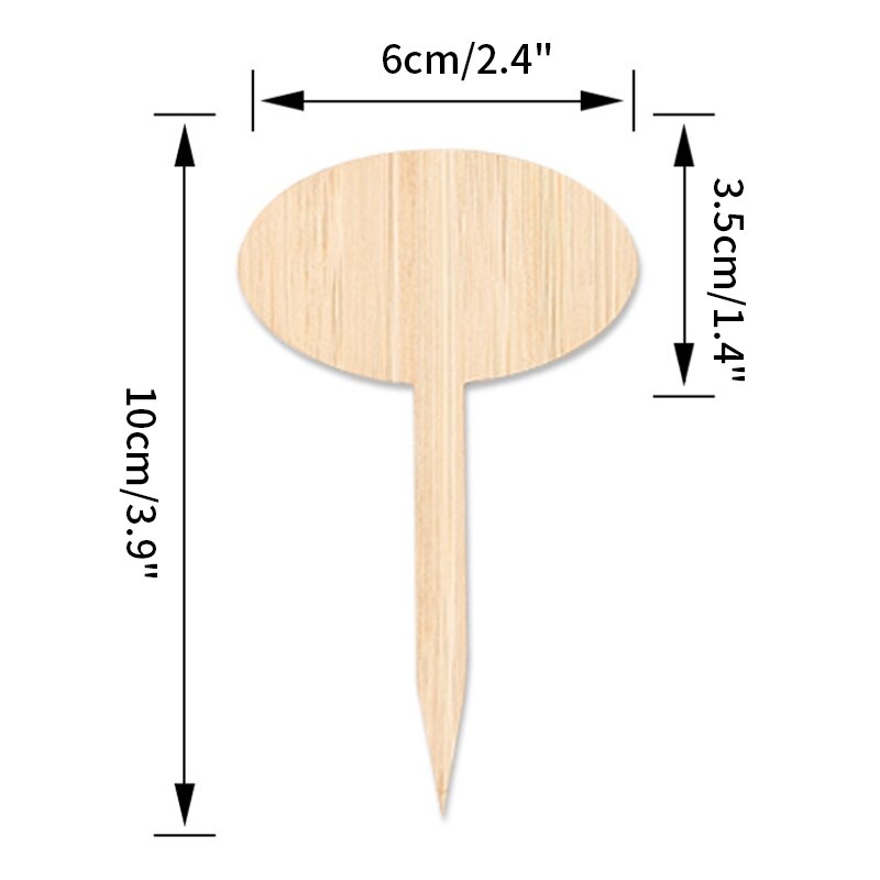 Plant Tags Bamboe Plant Markers Kwekerij Labels T Type Plant Markers Bonsai Label Tuin Bloemen Gereedschappen Plant Label 10 stuks: S6 Plant Labels