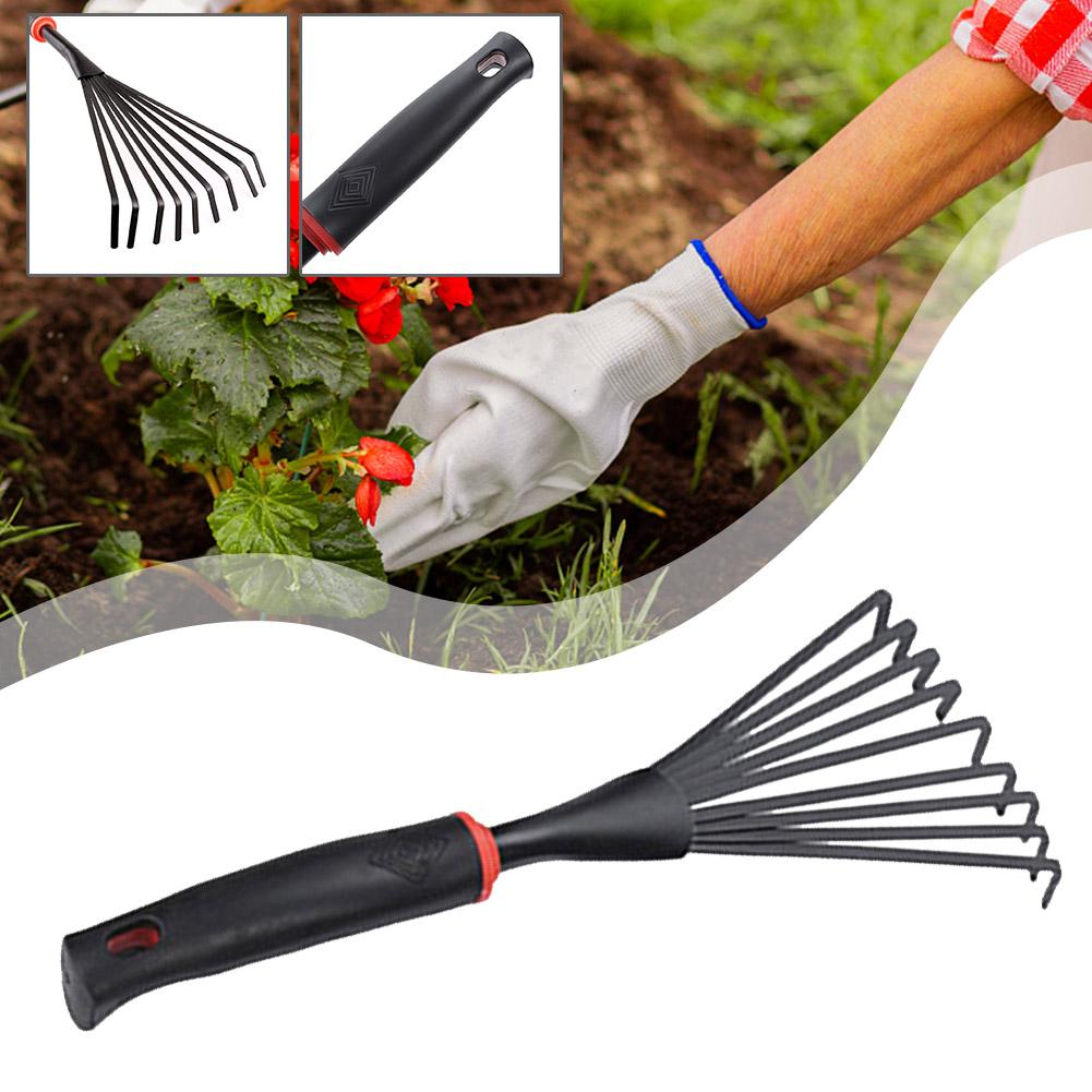 Garten blatt Rechen Heu Laub Landwirtschaft Rechen 9 Zahn Garten Hand Rechen kleine Garten Rechen Garten Rechen