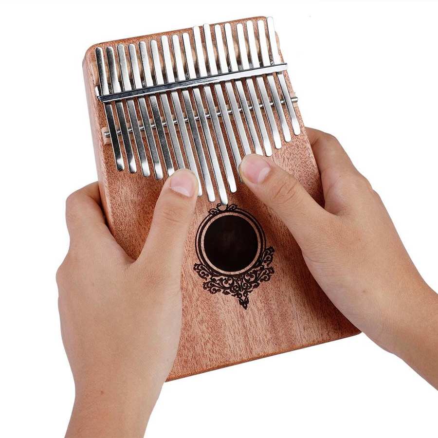 Kalimba Mbira Thumb Piano Thumb Musical Piano 17 Keys Thumb Piano for Family