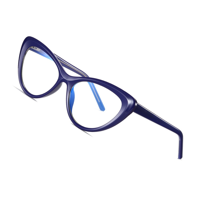 AOFLY BRAND Cat Eye Blue Light Blocking Glasses Women's Computer Gaming Optics Eyeglasses Frames Female UV400