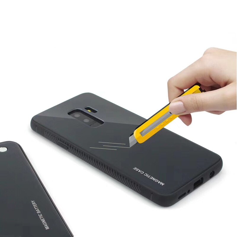 5000mAh Wireless Charging Magnetic Battery Case For Samsung Galaxy S9 Plus Note 8 Note 9 Power Bank Case Colorful Backup Battery