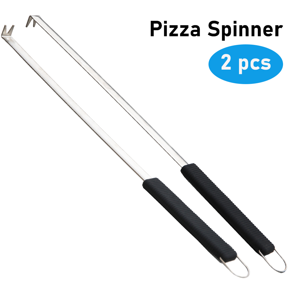 SHANGPEIXUAN Pizza Spinner Draaivork 19 inch RVS Pizza Turner Pizza Outdoor Pizza Gereedschap Oven Accessoires: Default Title