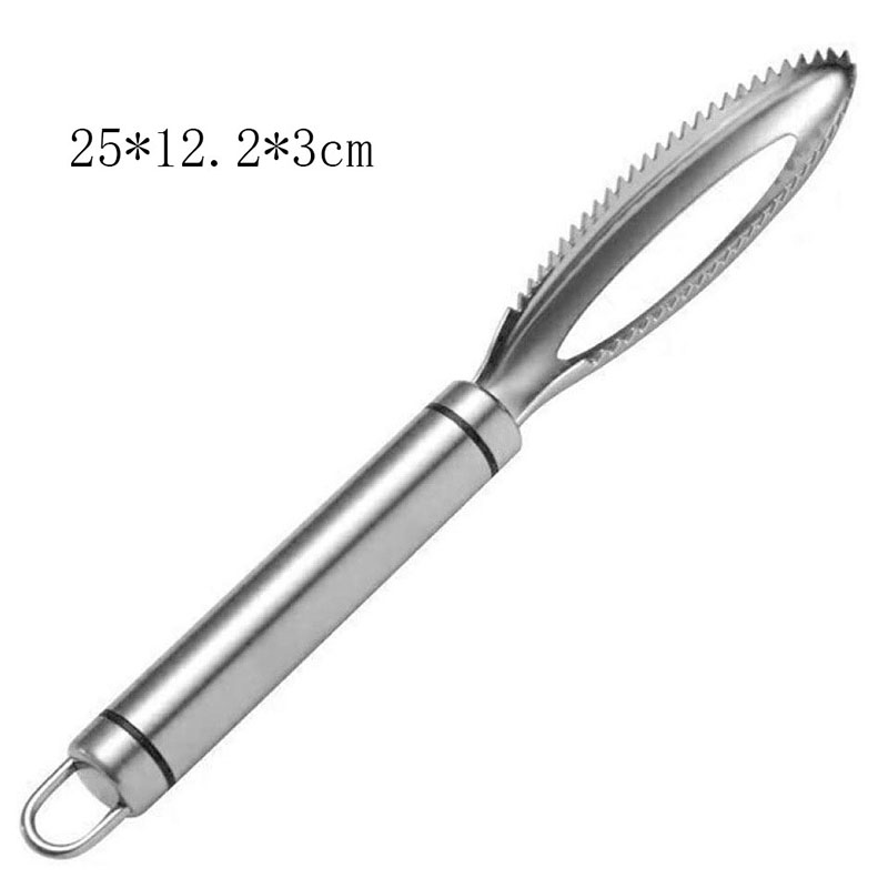 Keuken Accessoires Rvs Schubben Schrapen Rasp Quick Release Vis Schoonmaken Dunschiller Vis Bone Schrapen Tool: Default Title
