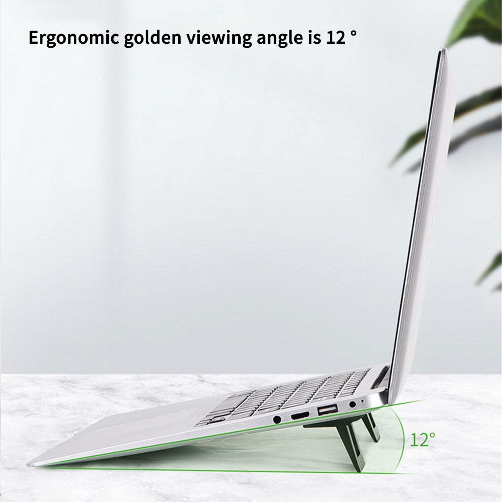 1Pair Mini Portable Invisible Laptop Holder Adjustable Cooling Stand Foldable Multifunctional Holder for Laptop Notebook