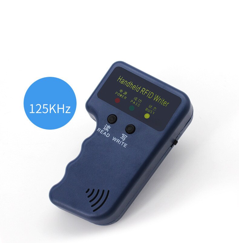 125 khz  em4100 rfid h/id kopimaskine writer duplikator programmeringslæser  + t5577 em4305 genskrivbare id fjernbetjeninger tags kort 5200 håndholdt: 125 khz id
