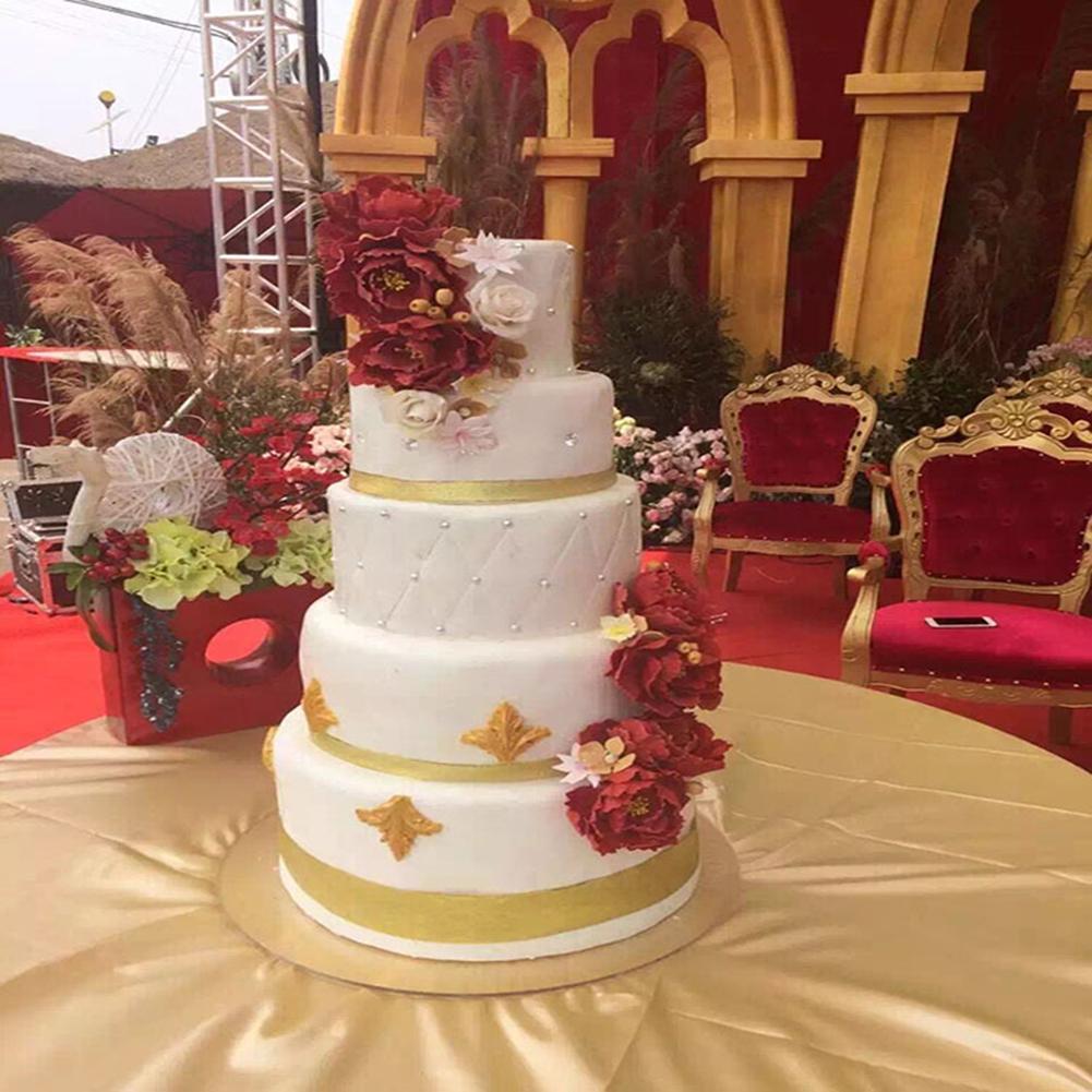 5Pcs 8/10/12/14 Inch Goud Ronde Cake Board Cirkel Base Cupcakes Stand Papier Case Liners Partij gebak Bakken Mat Partij Decoratie