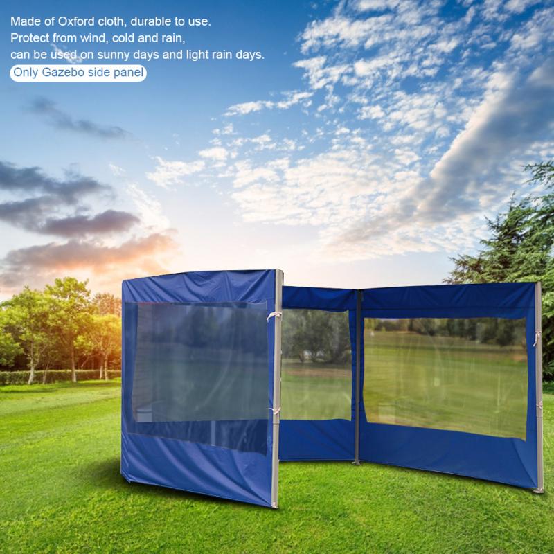 Gazebo Side Panel Accessories Oxford Cloth Portable Folding Windproof Easy Use Outdoor Tent Sidewall Durable Anti-UV Reusable