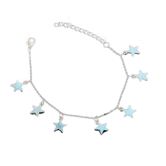 Ster Hanger Enkelband Voet Ketting Zomer Yoga Strand Been Armband Charme Enkelbanden Sieraden Cadeau Voor Valentijnsdag Voet Keten: Seven stars