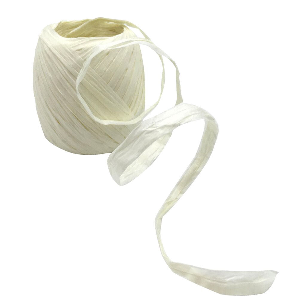 Raffia papier lint touw touw  ,1 rollen raffia lint/touw , 22 meter per rol, verpakking papier touw voor kerstmis
