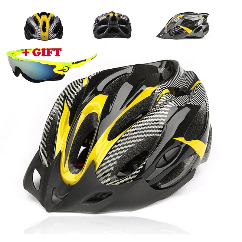 Fietshelm Eps + Pc Ultralight Mtb Fietshelm Mannen Vrouwen Mountain Road Casco Sport Specialiced Fietshelmen: YELLOW