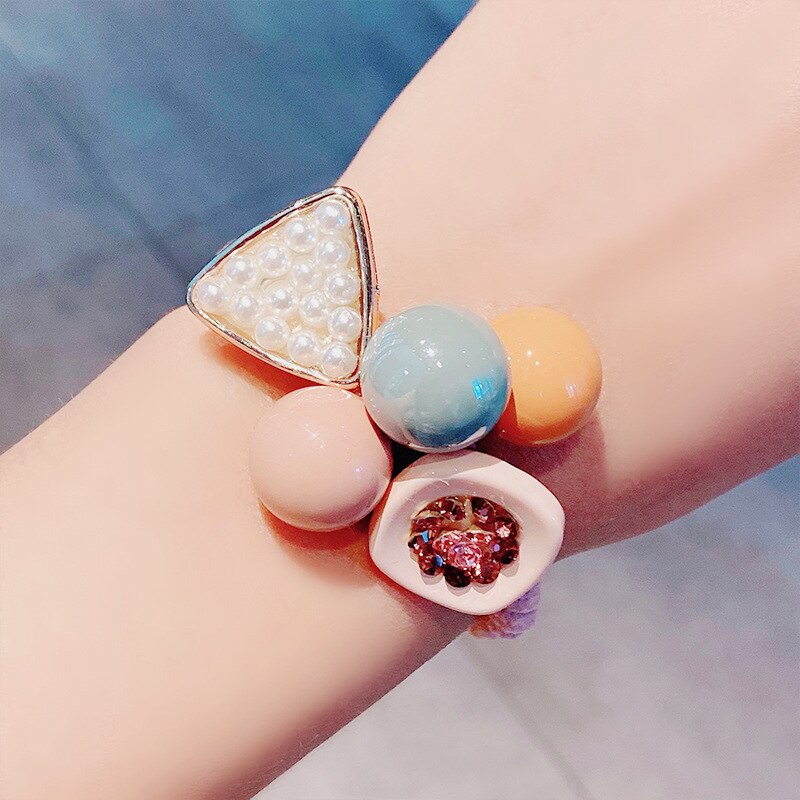 Trend Koreaanse Eenvoudige Duurzaam Chouchou Vrouwen Meisjes Elastische Haar Elastiekjes Holder Accessoires Tie Haar Touw Ring Hoofdtooi