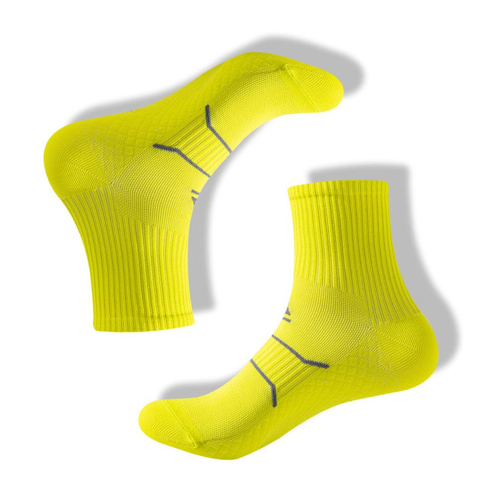 1Pair Middle Tube Socks Cycling Socks Sport Socks Bike Socks Boat Sock Athletic Cycling Socks Travel Socks Sports Supplies: yellow men