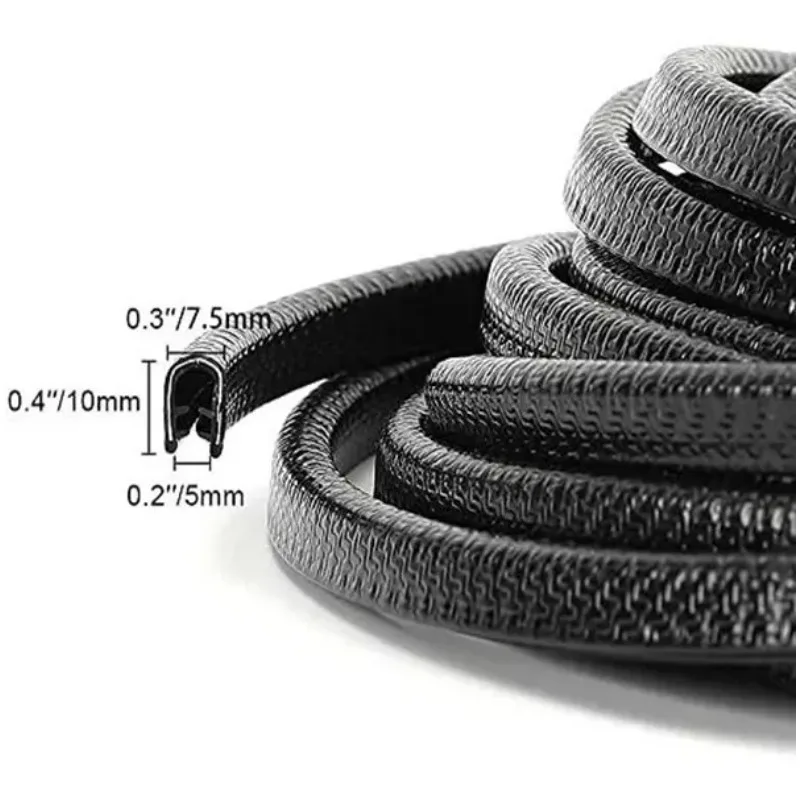 Door Edge Guards Car Door Edge Guards 15M U Shape Car Door Protector Rubber Seal Door Guard Internal Double Sided Tape