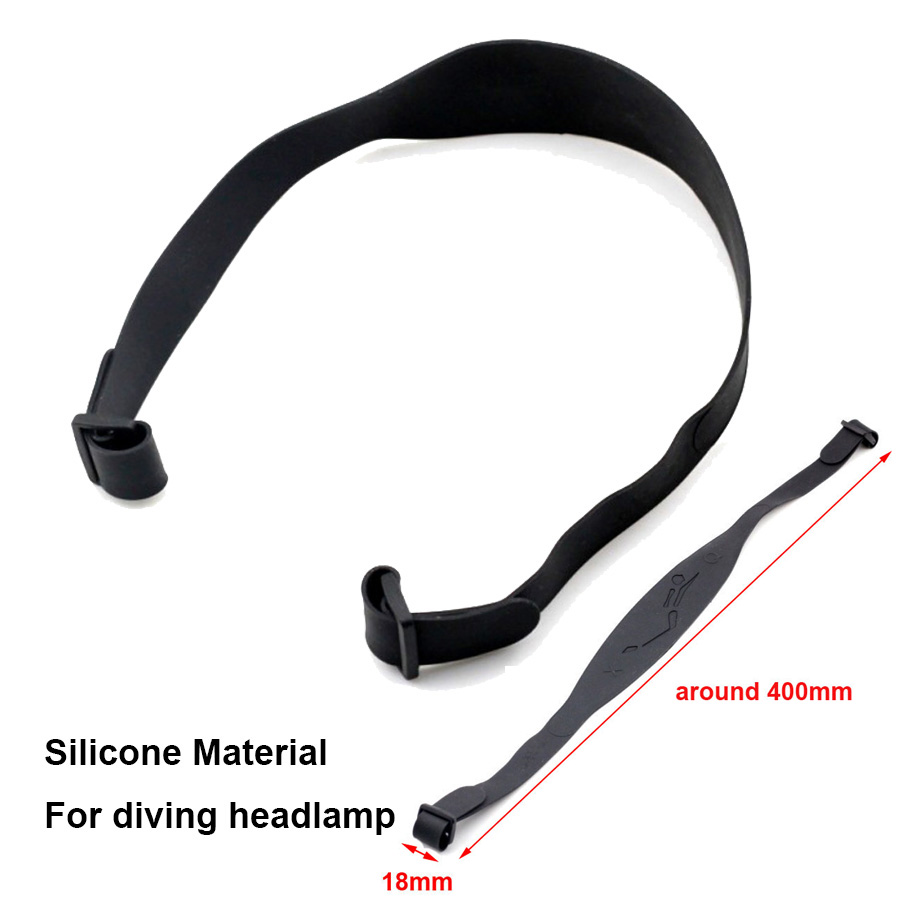 Varias bandas para la cabeza de linterna, correa ajustable elástica de nailon, soporte de montaje Frontal lateral para linterna LED, lámpara de faro: J