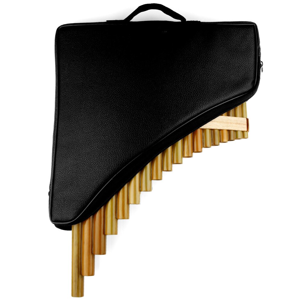 18 Pipes Pan Flute F Key Folk Musical Instruments Original Colour Flute De Pan Woodwind Instrument Handmade Pan Pipes