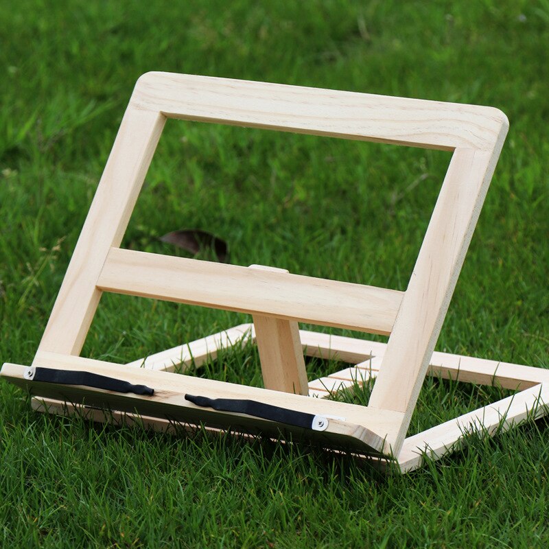 Træbørn læsestativ notebook stand anti-nærsynethed boghylde nodestativ tablet pc-støtte til hjemmekontorbrug