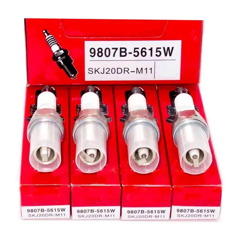 4/6Pcs 9807B-5615W SKJ20DRM11 Spark Plug For Honda Accord CRV Acura RL TSX SKJ20DR-M11 9807B 5615W