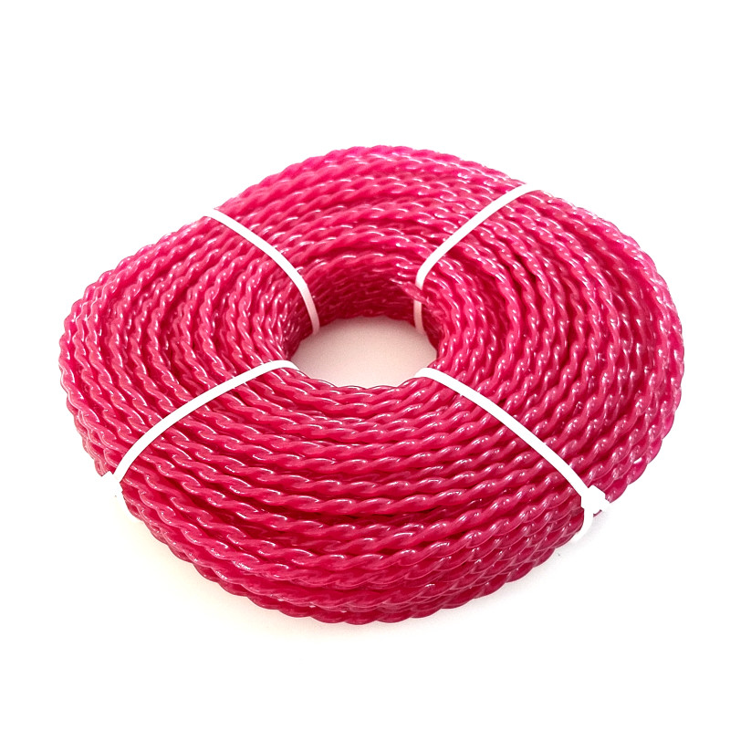 3Mm Bosmaaier Strimmer Lijn Maaien Nylon Trimmer Touw Maaien Draad Ovale Nylon Stro Touw 60M Gazon maaier Accessoire