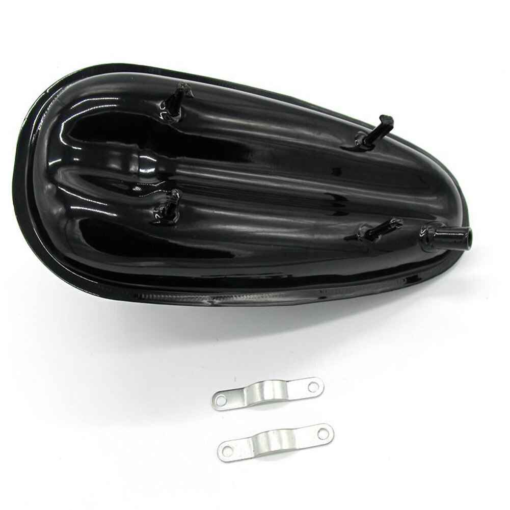 2L Portable Large Capacity Gas Container Motorized Bicycle Fuel Tank 80cc 66cc 49cc Engine Iron With Cap Black Durable Petrol