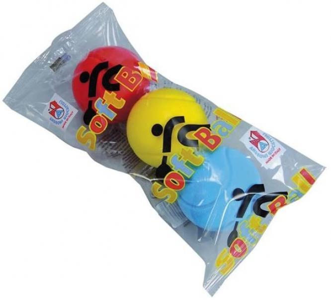 Androni Giocattoli Tennis Ballen Zachte 3 Verpakking