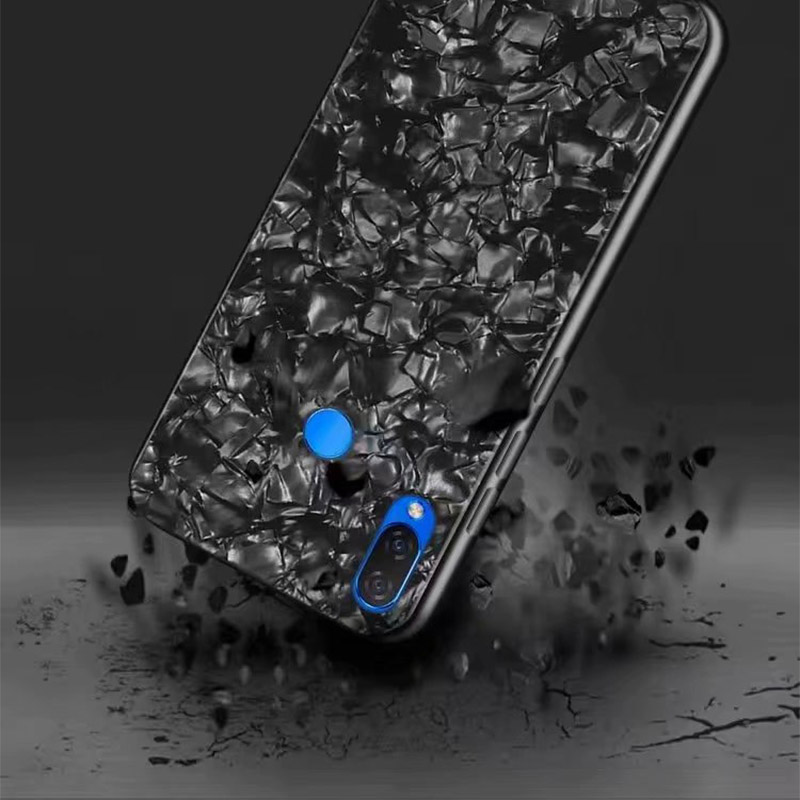 SemgCeKen Hard marmer gehard glas case voor huawei honor 8x max 8c 9 view note 10 v10 luxe beschermende telefoon hard terug coque