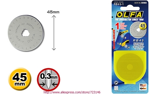 Neue 45mm Rotary Cutter Klingen für OLFA RB45-1 Stoff Papier Vinyl Circular Cut Schneiden Disc Patchwork Leder Handwerk Nähen werkzeug