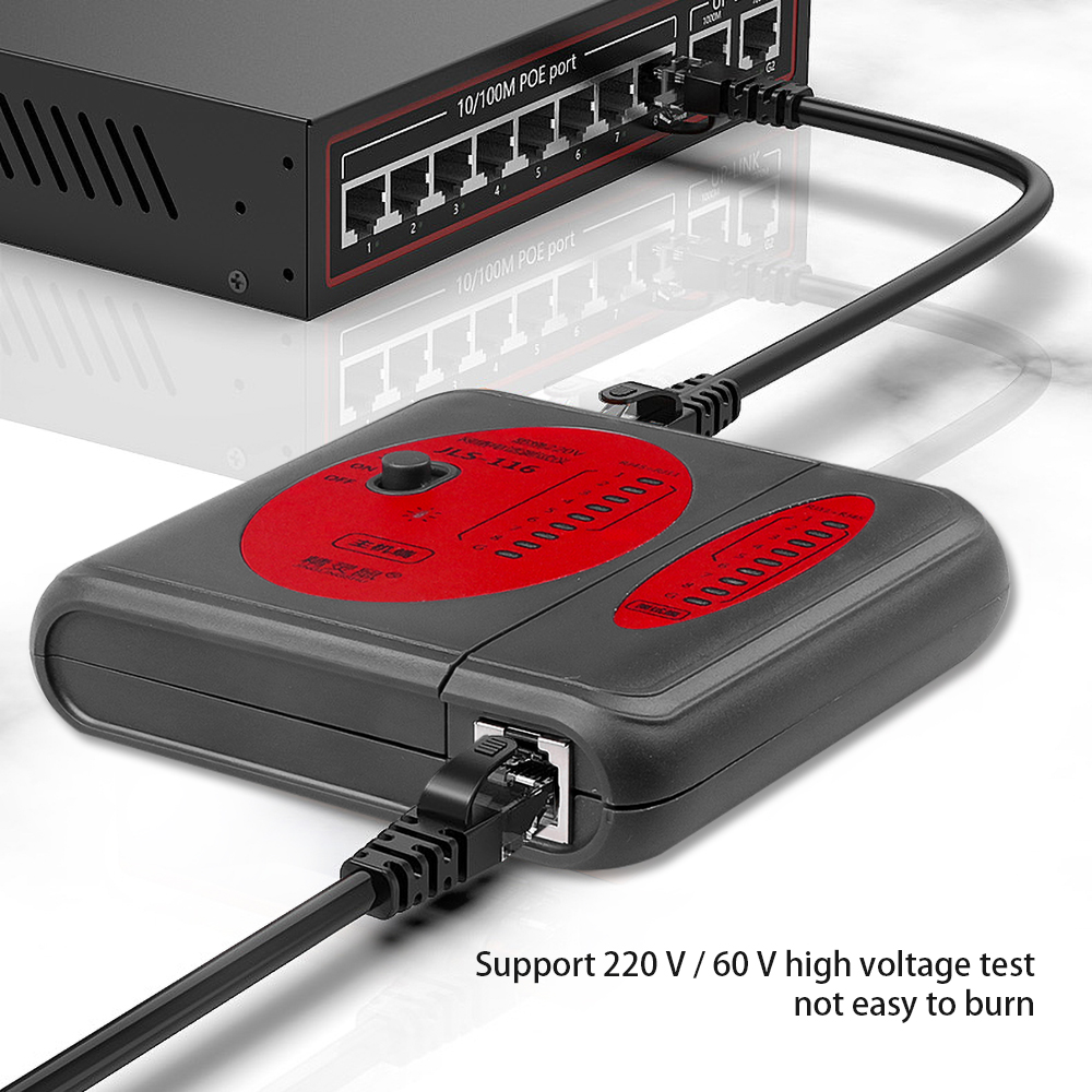 1 Piece RJ45 RJ11Cat5 Cat6 LAN Cable Tester Handheld Network Cable Tester Wire Telephone Line Detector Tracker Tool kit