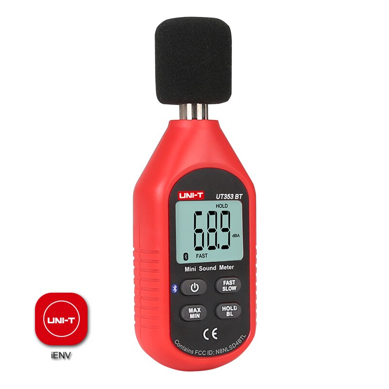 Uni-t  ut353bt mini lydmåler/bluetooth kommunikasjon; desibel/støytester/støymåler/lydnivåmåler