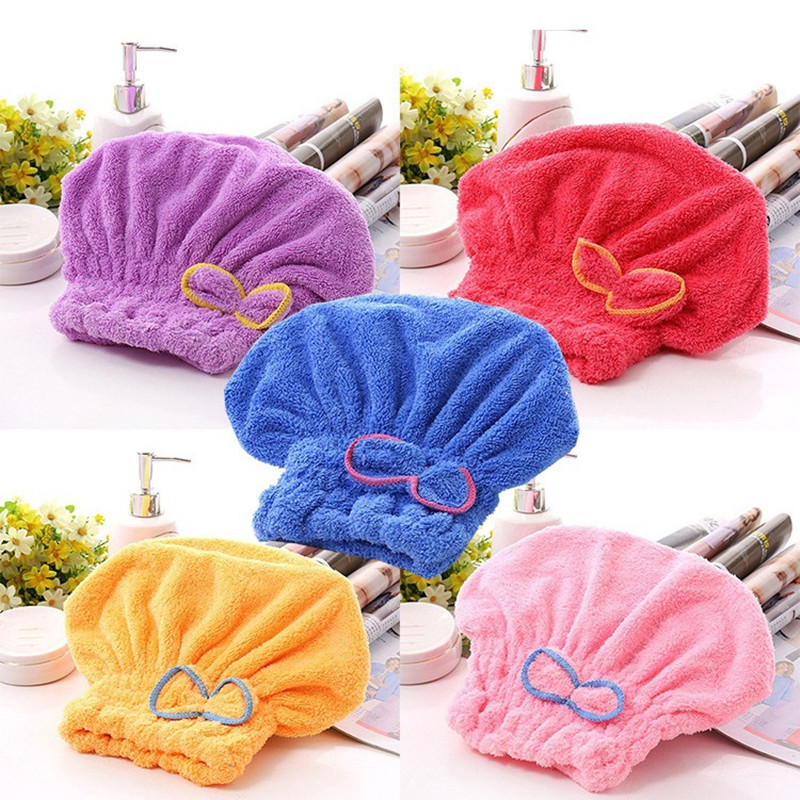 Gorro de ducha para mujer, microfibra para el cabello, secado rápido, baño, Spa, lazo, toalla envolvente, sombrero para accesorios de habitación