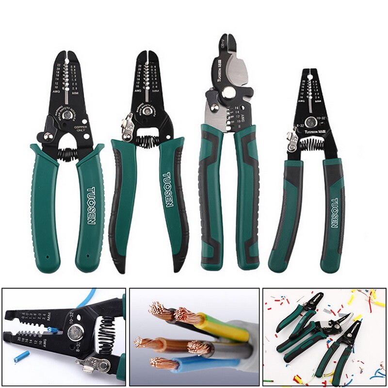 Multi-Gereedschap Reparatie Tool Draad Stripper Decrustation Plierspliers Kabel Striptang Krimptang Tang Combinatie