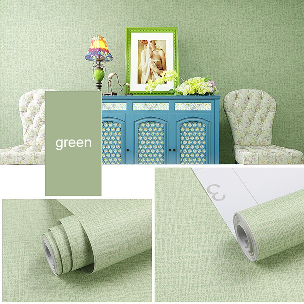10m pvc vinyl linned selvklæbende vandtæt tapet til vægge stue soveværelse køkken skab bordplader kontaktpapir: Grøn