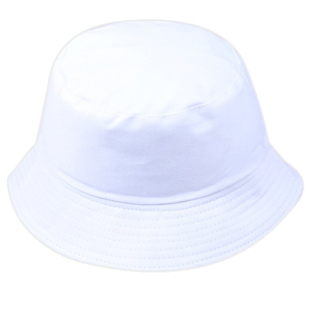 Hip Hop sombrero de pescador mujeres hombres Unisex sombreros de pescador salvaje gorro de protección solar al aire libre: WH