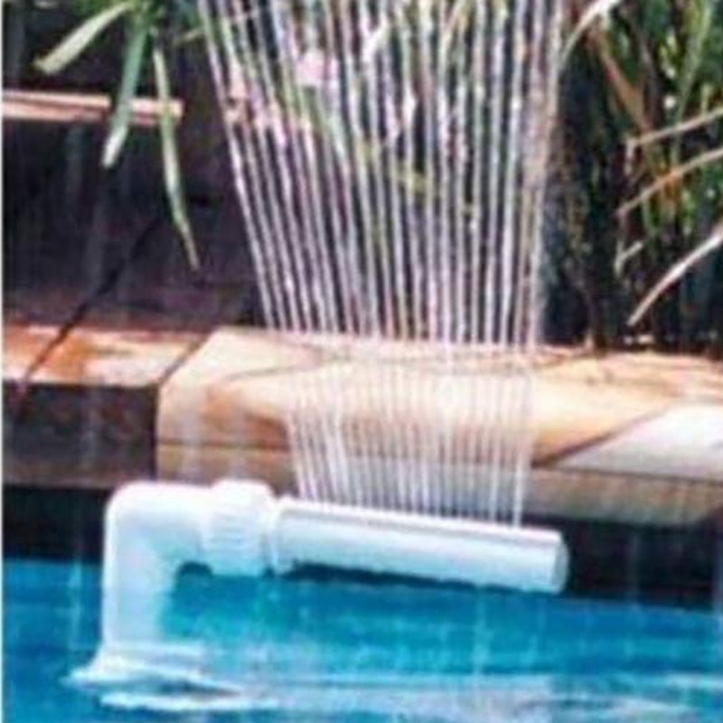 Swimming Pool Waterfall Fountain Kit PVC Feature Water Spay Pools Spa Decorations Home Easy Install Swimming Pool Accessories