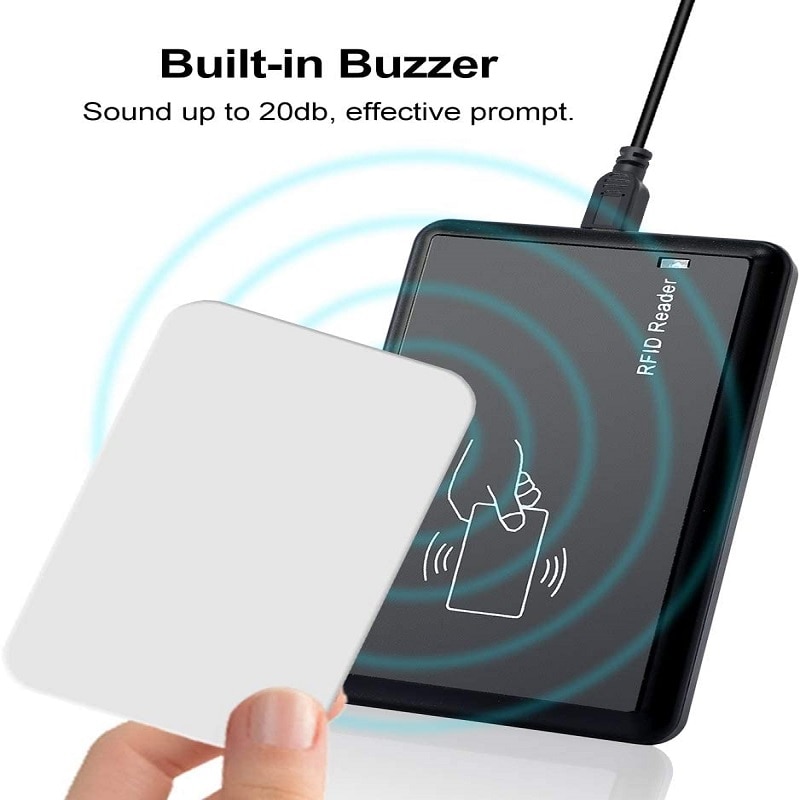Rfid Kaartlezer Usb Rfid 125Khz Contactloze Proximity Sensor Smart Id Card Reader EM4100 Gevoeligheid Smart Card reader