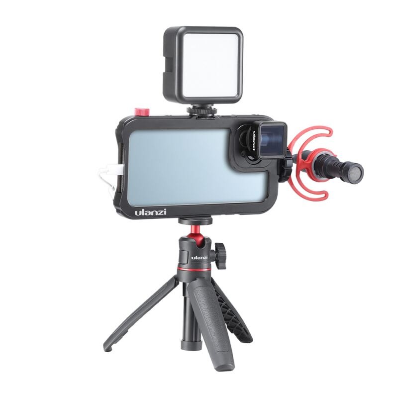 Zl Metalen Telefoon Kooi Voor Iphone 11/11 Pro/11 Pro Max 17Mm Interface Kooi Vlog Video Accessoire Voor lens D