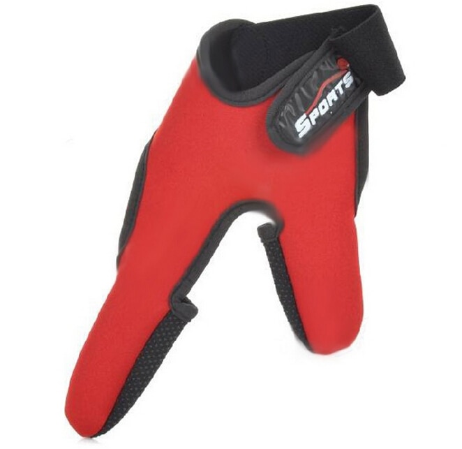 Guantes de pesca ajustables antideslizantes, superventas, elásticos, de fundición única, dos dedos, Protector de dedo ajustable para pesca