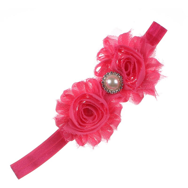 1 peça maya stepan headwrap flor floral bebê headwear meninas arco de cabelo hairband cabeça banda infantil recém-nascido arcos crianças rendas: Roseo